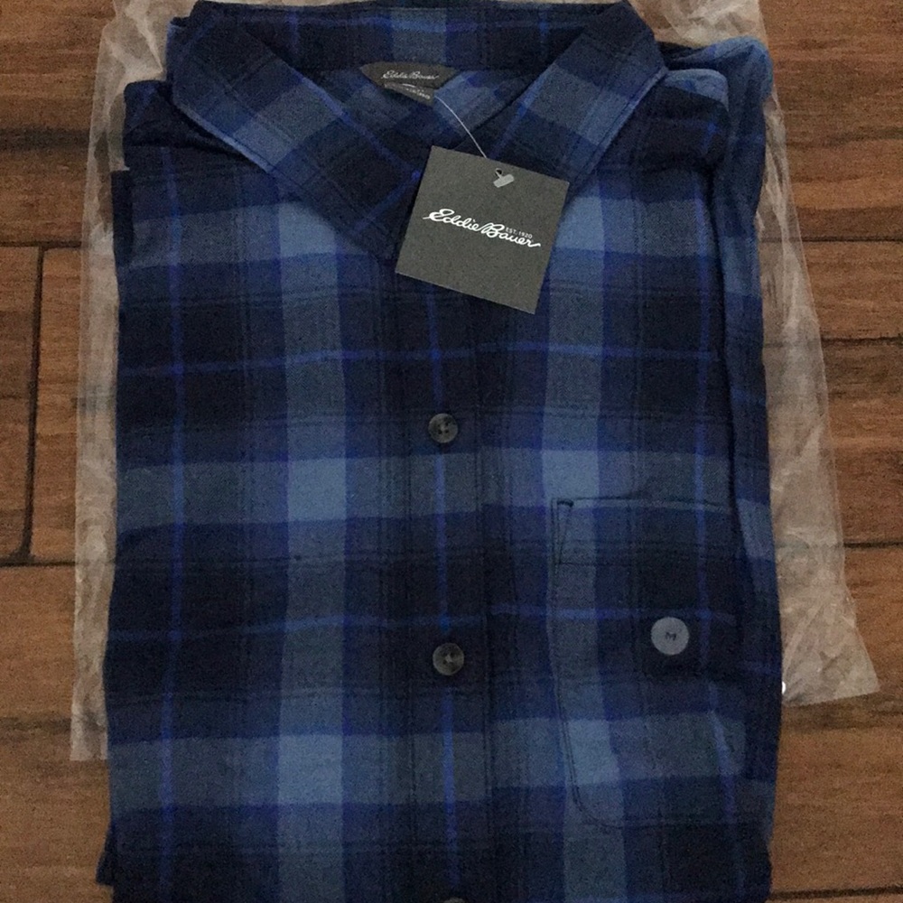 Brand new Eddie Bauer Plaid Button Down